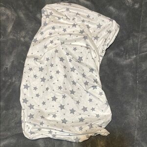 Starry White and Gray Fitted Sheet